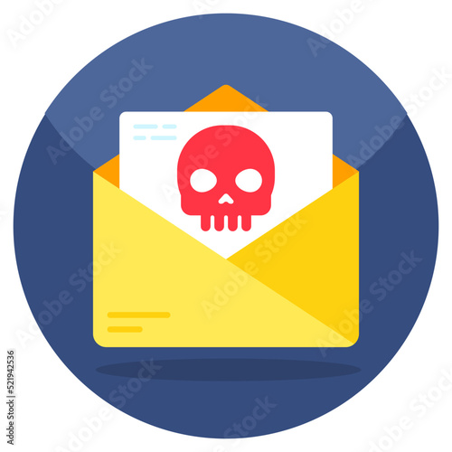 Trendy vector design of mail hack 