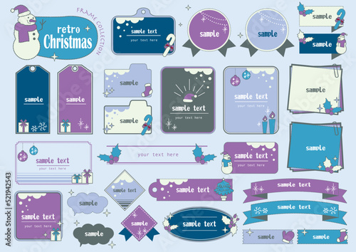 シンプルでかわいいクリスマスフレームセット