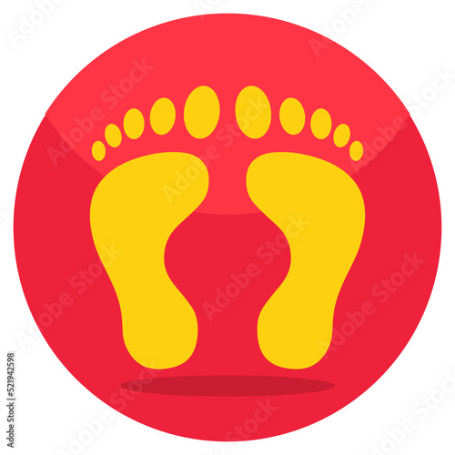 Perfect design icon of footprints 