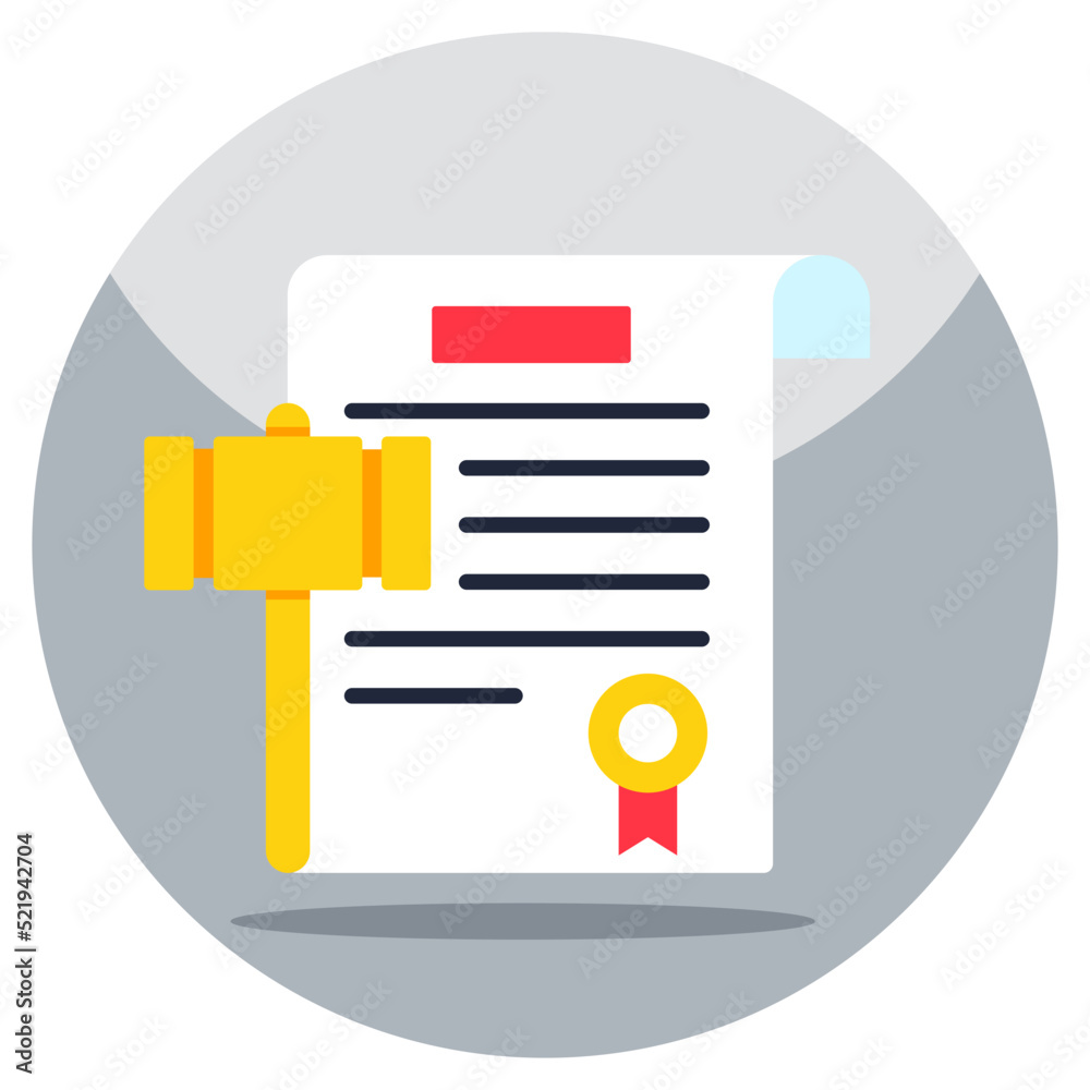 Editable design icon of legal paper Editable design icon of legal paper