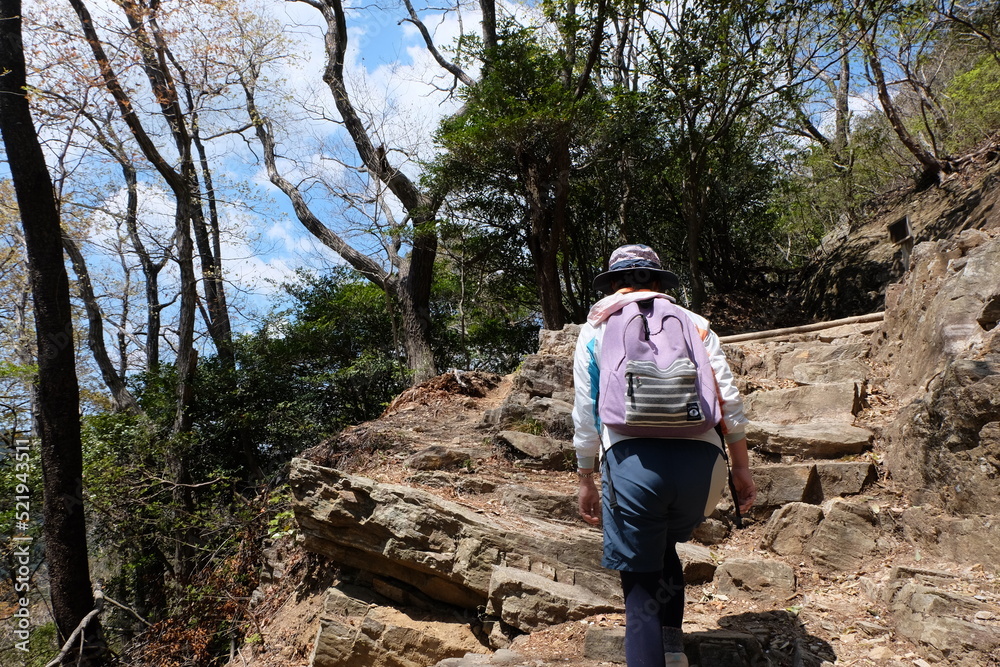 山登り 女性 山登り 女性