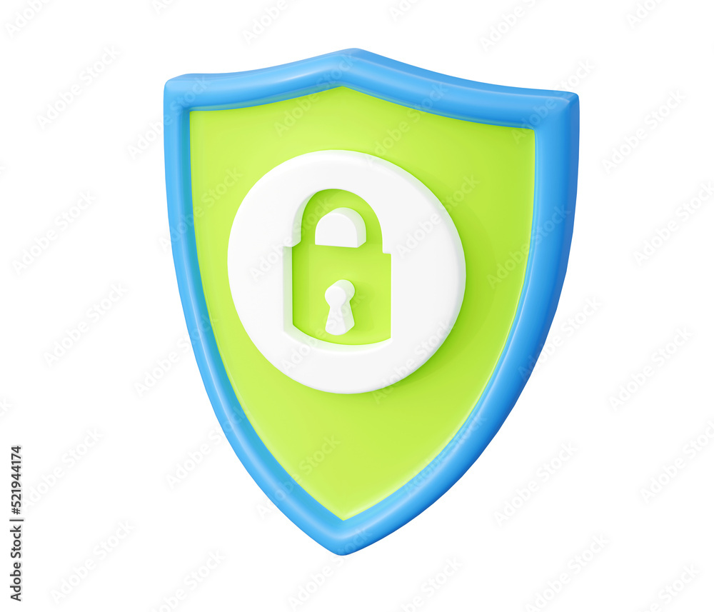 Shield with padlock 3d render - security and safety concept with close lock on shield on transparent background. Protection and privacy symbol. Internet data or password security guarantee sign. Shield with padlock 3d render - security and safety concept with close lock on shield on transparent background. Protection and privacy symbol. Internet data or password security guarantee sign.
