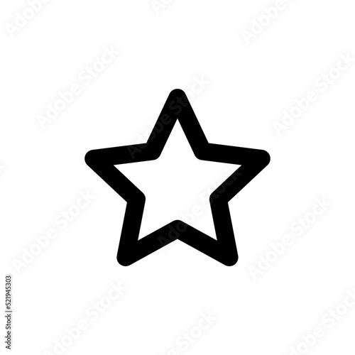 Star sign, line web or mobile interface vector icon