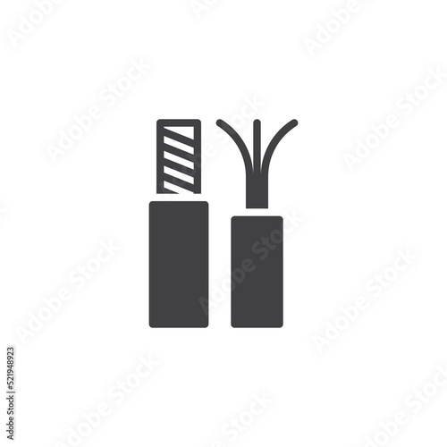Three-wire electrical cable vector icon