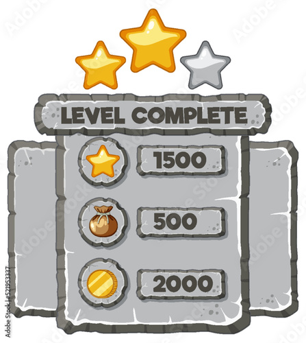 Game element template design set
