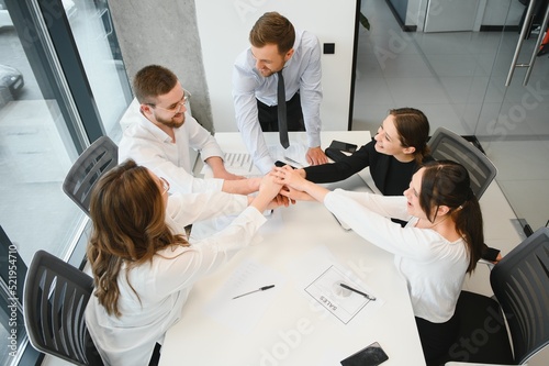 фотографія Business people working on project in office