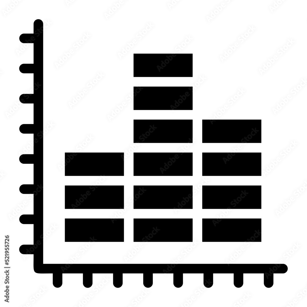 bar chart glyph icon