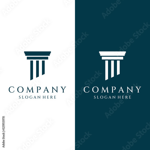 Museums, museum columns, museum lines, museum pillar logos. Museums with minimalist and modern concepts. Logos can be used for companies, museums and businesses.