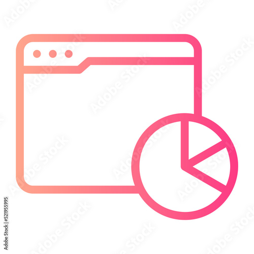 analytics gradient icon