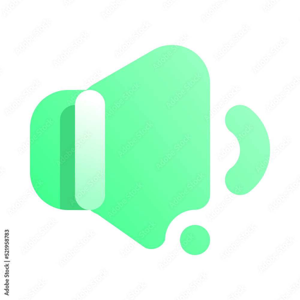 Volume Gradient Flat style icon vector design and illustration template Volume Gradient Flat style icon vector design and illustration template