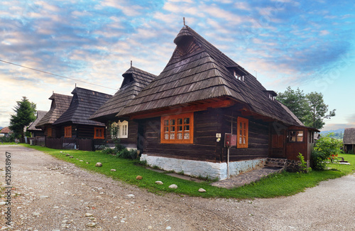 Orava historical building in village Podbiel, Slovakia