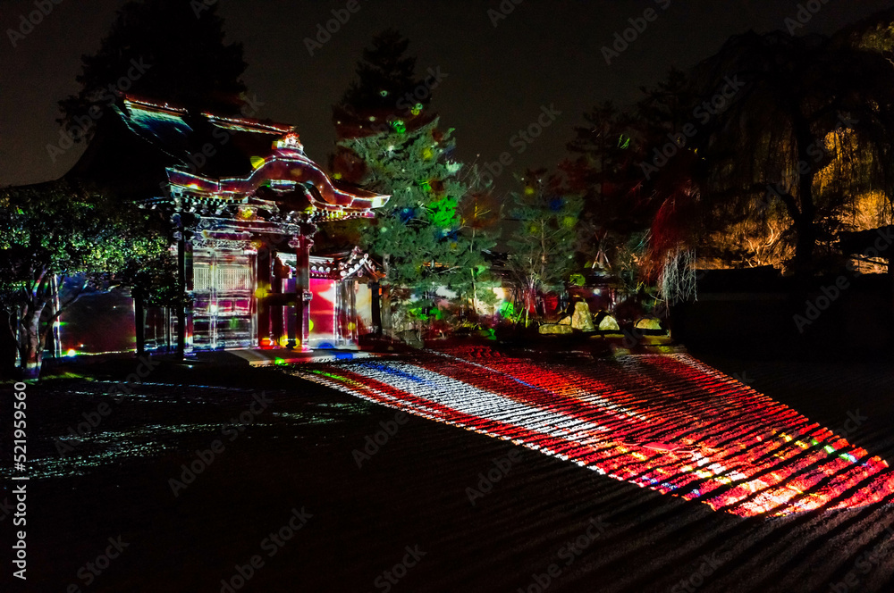 京都 高台寺を彩る斬新なプロジェクションマッピング