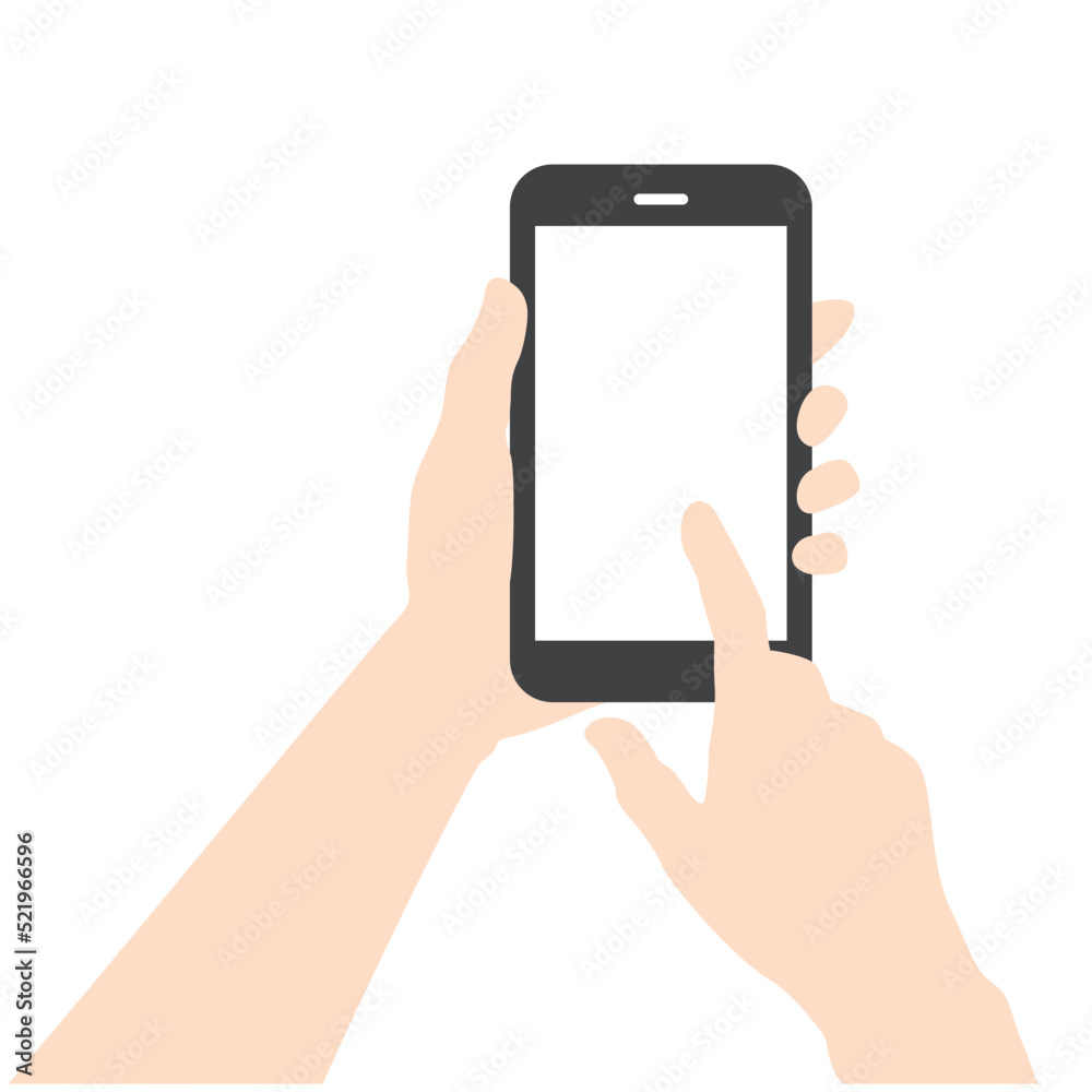 スマホを操作する手 スマホを操作する手