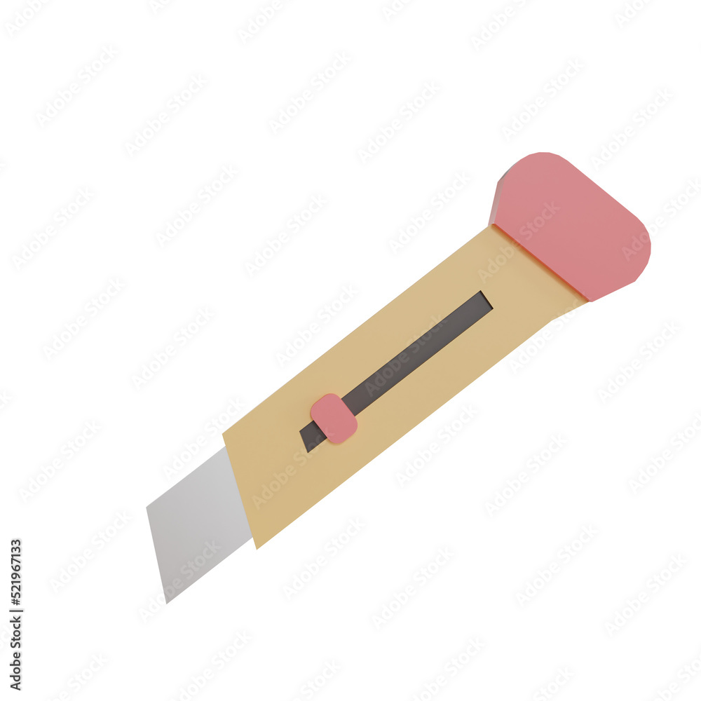 3d Illustration Object icon Cutter Can be used for web, app, infographic, etc 3d Illustration Object icon Cutter Can be used for web, app, infographic, etc
