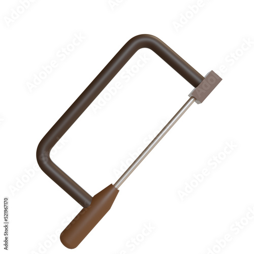 3d Illustration Object icon hacksaw Can be used for web, app, infographic, etc