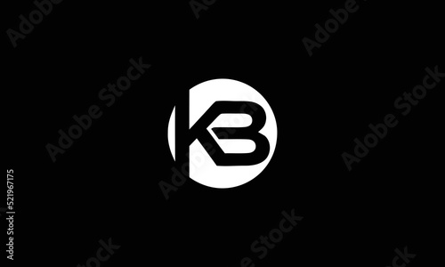 Modern logo design with KB