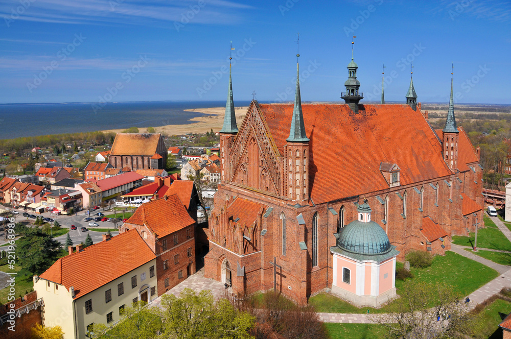 Frombork Cathedral in Frombork, Warmian-Masurian Voivodeship, Poland.