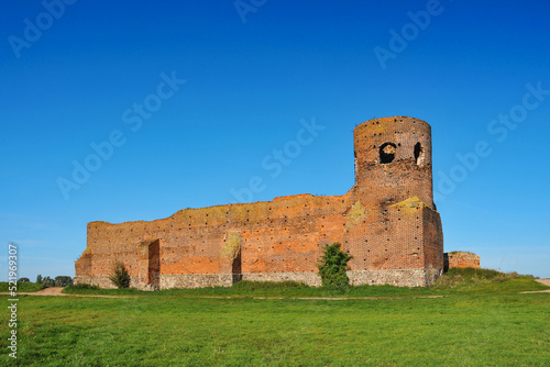 Ruins of medieval castle. Kolo, Greater Poland Voivodeship, Poland.