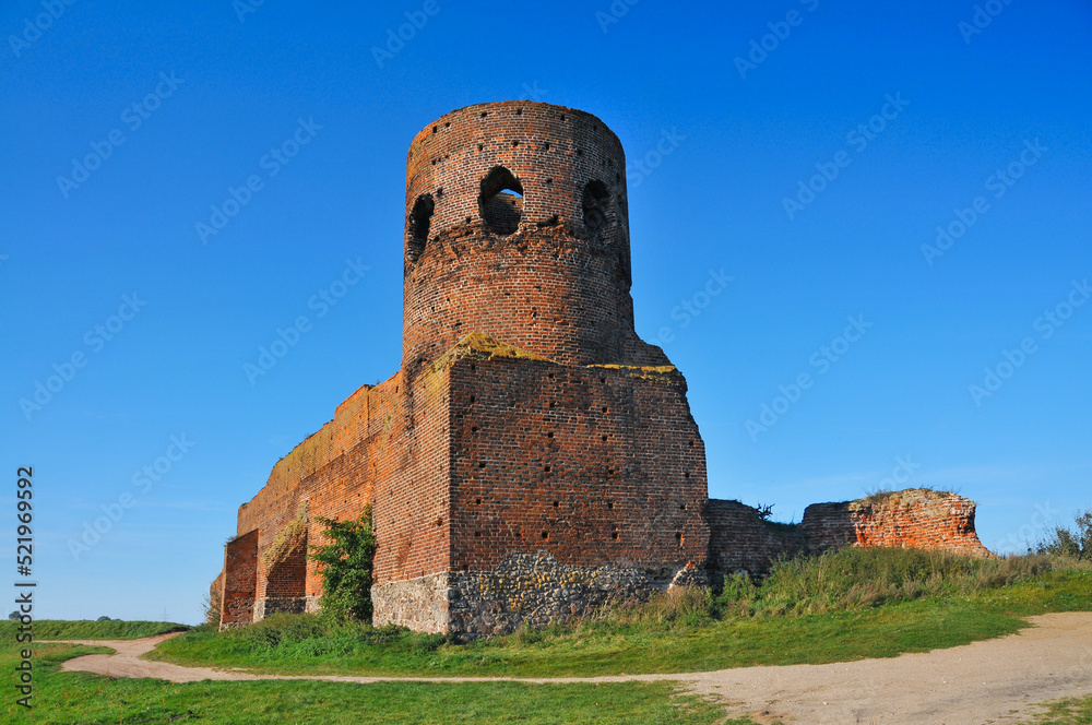 Ruins of medieval castle. Kolo, Greater Poland Voivodeship, Poland. Ruins of medieval castle. Kolo, Greater Poland Voivodeship, Poland.