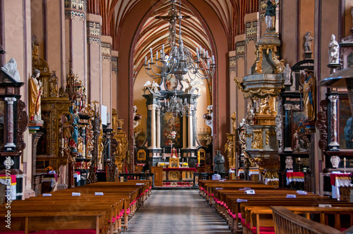 Interior of the Frombork Cathedral in Frombork, Warmian-Masurian Voivodeship, Poland.