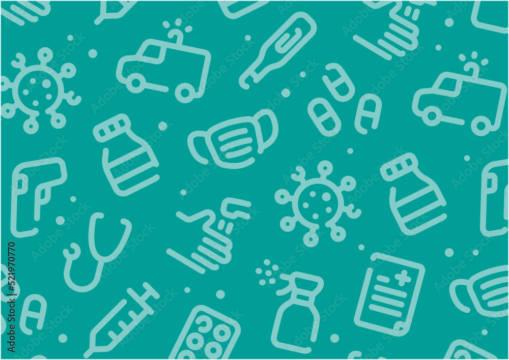Hygiene and infectious disease pattern background for graphic design.A-size horizontal. Hygiene and infectious disease pattern background for graphic design.A-size horizontal.