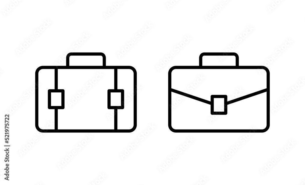 Briefcase icon vector. suitcase sign and symbol. luggage symbol. Briefcase icon vector. suitcase sign and symbol. luggage symbol.