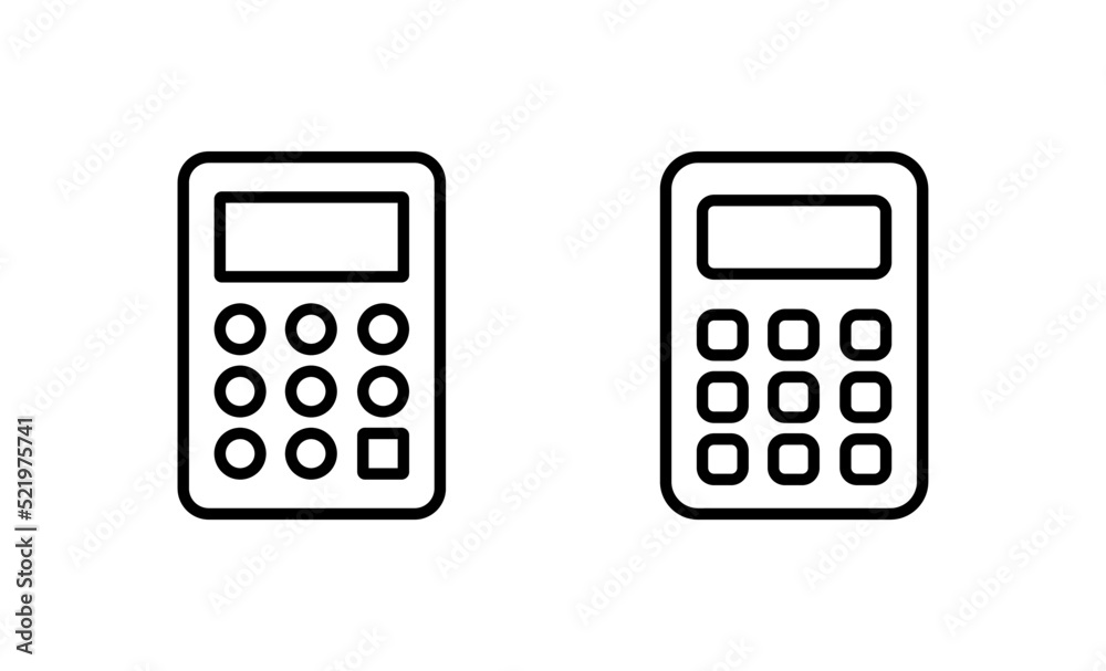Calculator icon vector. Accounting calculator sign and symbol. Calculator icon vector. Accounting calculator sign and symbol.