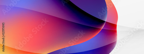 Abstract background. Fluid gradient color wave template for wallpaper, banner, background or landing