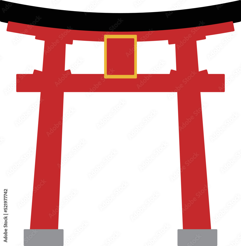 Obraz premium 鳥居のアイコン