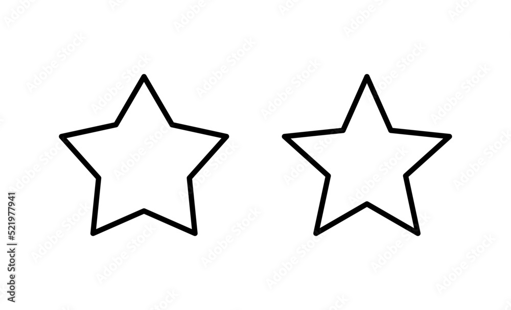 Star icon vector. rating sign and symbol. favourite star icon Star icon vector. rating sign and symbol. favourite star icon