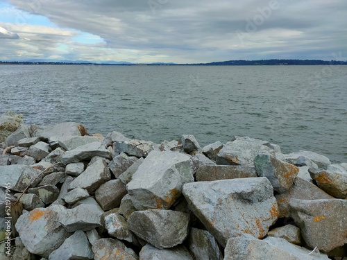 rocks and sea