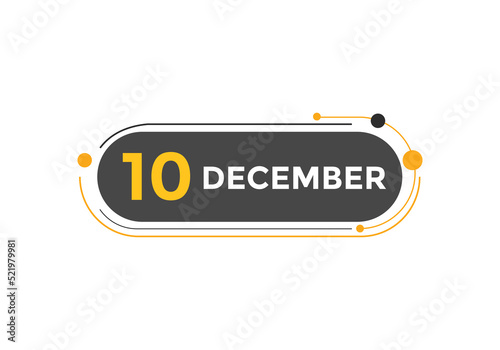 december 11 calendar reminder. 11th december daily calendar icon template. Calendar 11th december icon Design template. Vector illustration