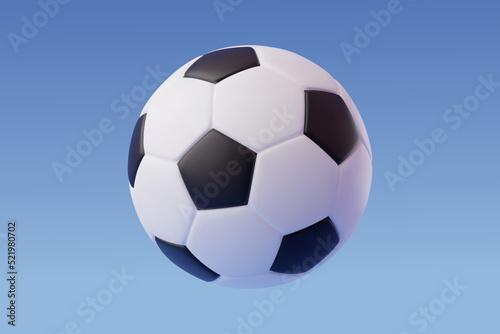 3d Vector soccer ball, Sport and Game competition concept.