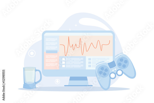 Daily schedule metaphor, daily affairs person, discipline indicators time for rest, work, sleep, food. Scheduling activities for day, time management, distribution of tasks, circle sectors occupation