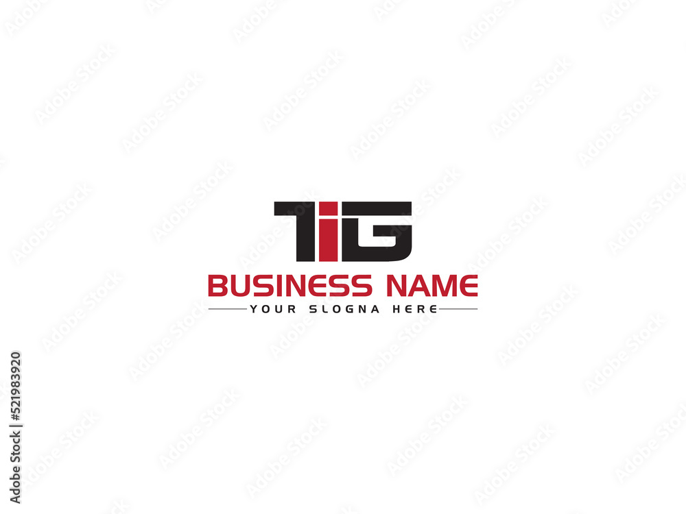 Letter TIG t i g Logo Icon Vector With Colorful Three Letter Design For