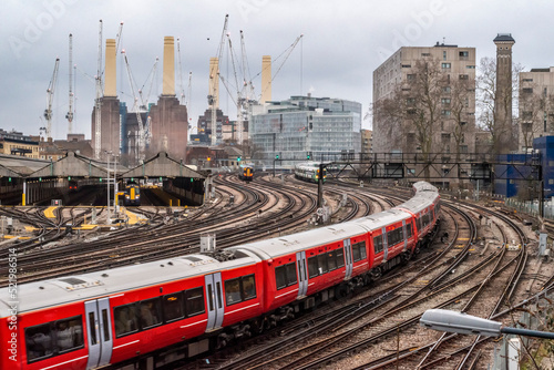 Photography london battersea power station rail train
