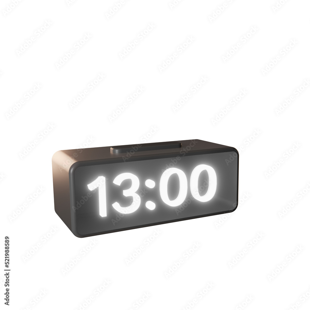 digital clock illustration 3d digital clock illustration 3d