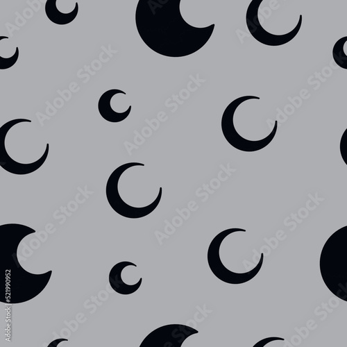 moon phases minimal esoteric astrology seamless background