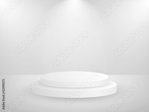 3d product presentation abstract background with gray and white color composition