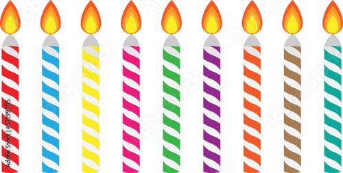 Candle Vector Illustration. Candle  image or clip art.