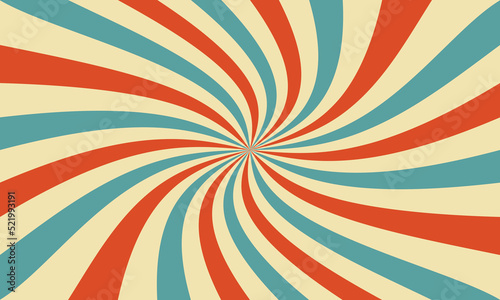 Retro circus background with rays or stripes in the center. Sunburst. © Nastya Trel