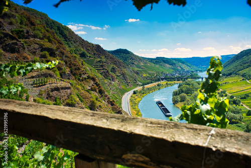 Wanderung am Calmont Klettersteig, Aussicht von und auf den Calmont Klettersteig