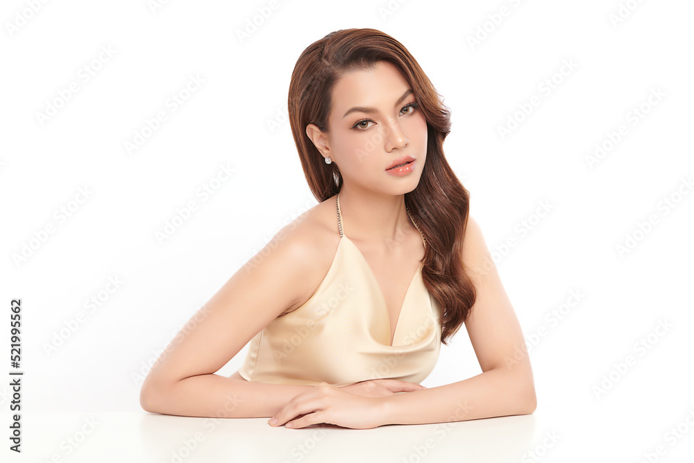 Beautiful young asian woman with clean fresh skin on white background, Face care, Facial treatment, Cosmetology, beauty and spa, Asian women portrait. Beautiful young asian woman with clean fresh skin on white background, Face care, Facial treatment, Cosmetology, beauty and spa, Asian women portrait.
