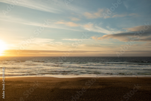 Beautiful ocean view on the beach of Santa Barbara in the Island of São Miguel in the Azores.