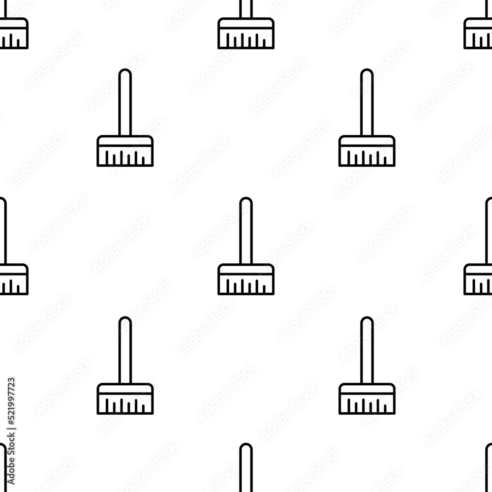 broom icon pattern. Seamless broom pattern on white background. broom icon pattern. Seamless broom pattern on white background.