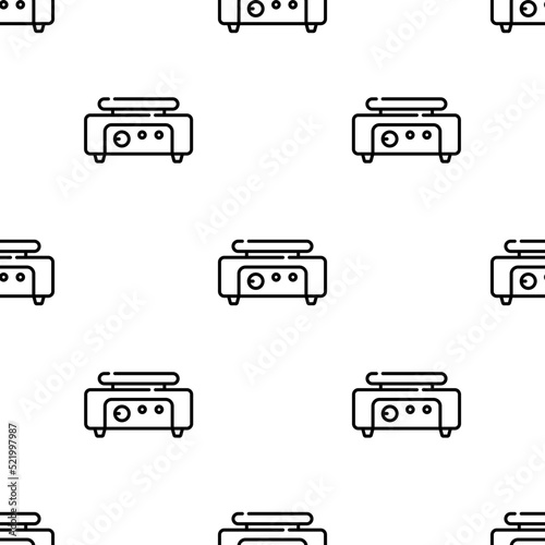 crepe maker icon pattern. Seamless crepe maker pattern on white background.