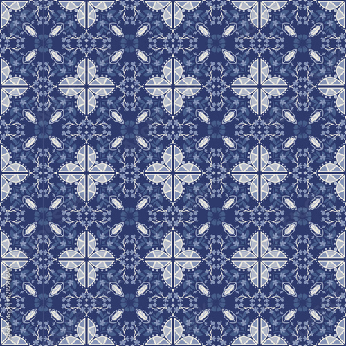 Seamless Background Retro Garden Nature Aboriginal Floral Damask Traditional Pattern Art
