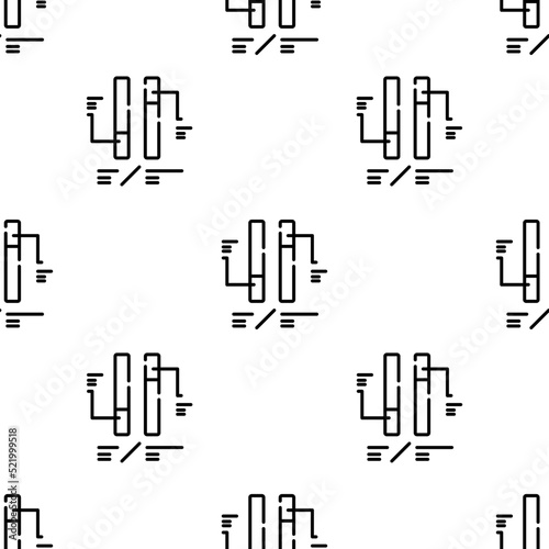 ph icon pattern. Seamless ph pattern on white background.