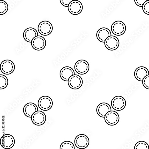makeup remover wipes icon pattern. Seamless makeup remover wipes pattern on white background.