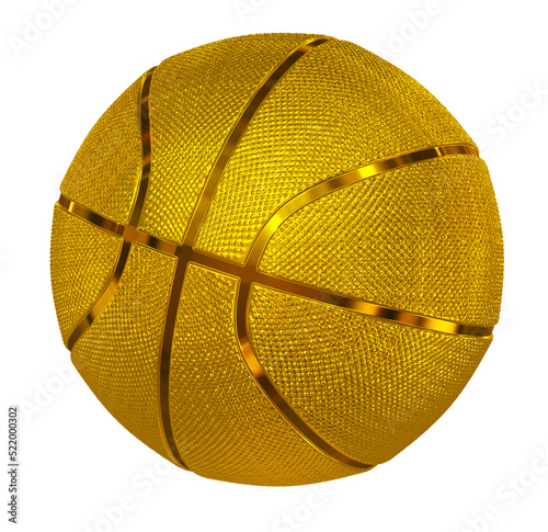 Basketball golden isolated